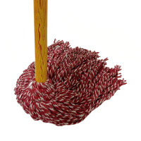 锦创天诚 加大加厚棉线拖把吸水墩布 红白色/把