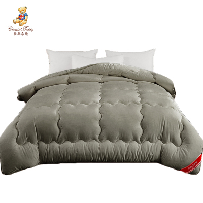 ClassicTeddy/精典泰迪磨毛压花冬被200*230CM总重6斤灰色TD-ty01灰色200×230cm