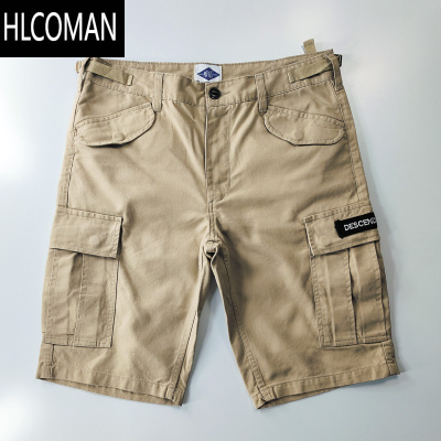 HLCOMAN水洗五分休闲短裤工装多袋男夏季中裤林裤存1738