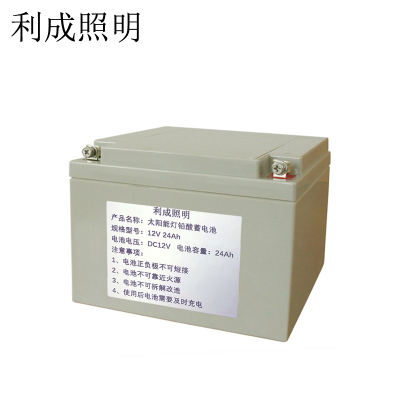 利成照明 太阳能灯铅酸蓄电池 12V 24Ah
