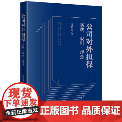 正版 公司对外担保 实践 规则 理念 陈树森 著 法律出版社