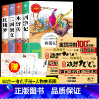 四大名着+语数英全优冲刺100分试卷[7册] [正版]四大名着原着小学生版全4册 五年级下册必读的课外书老师阅读青少年版