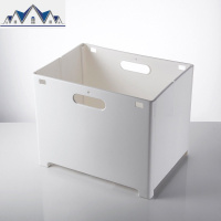 免打孔可折叠壁挂脏衣篮挂墙装脏衣服收纳筐的洗衣娄衣物蓝可挂式 三维工匠收纳篮