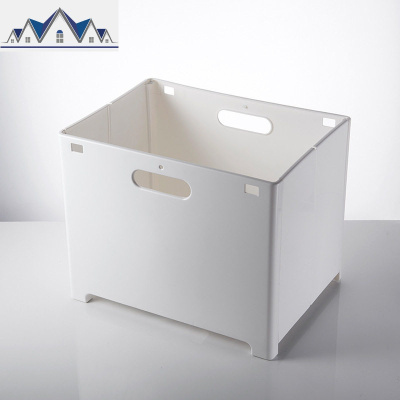 免打孔可折叠壁挂脏衣篮挂墙装脏衣服收纳筐的洗衣娄衣物蓝可挂式 三维工匠收纳篮