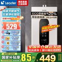Leader 燃气热水器燃气天然气 恒温家用洗澡节能省气智能变升五重净化智控LY 12升[一厨一卫]
