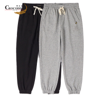 鳄鱼恤CROCODILE 春夏季新品男士纯色时尚简约休闲卫裤长裤男 顺丰发货 BQ-53415