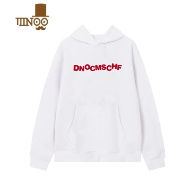 YANXU美式字母印花连帽卫衣男女同款情侣帽衫外套潮