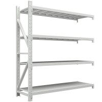 臻远 ZY-GJ-35 仓储货架仓库超市置物家用层架收纳架子 重型1200*600*2000四层副架 灰白色