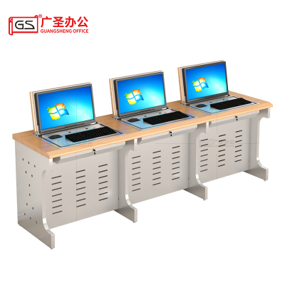 翻转电脑桌培训桌 2400*600*750mm