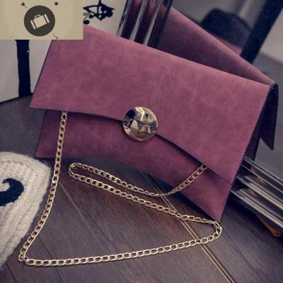 欧美时尚复古女包个性小包包潮简约斜挎包链条小方包磨砂皮手拿包艾狄伊娃女手包