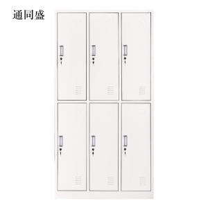 通同盛加厚六门钢制更衣柜文件柜铁皮柜矮柜资料密码带锁
