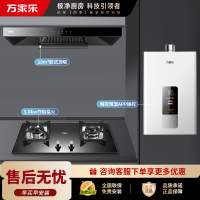 万家乐 烟灶热厨电套餐装 20立方大吸力油烟机5.0KW火力台嵌两用天然气灶12L热水器AT051+C2R1+12DP1