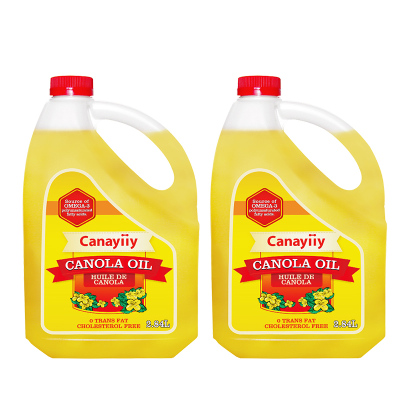 Canayiiy加拿大进口芥花籽油2.84L*2桶食用油家用植物油双低菜籽油2.84L*2桶
