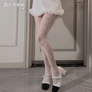 霏慕性感ins网红连裤袜情趣内衣丝袜床上内衣女网眼提花连袜裤女式情趣睡衣7314 7314浪漫提花◆白【单件连裤袜】 均码