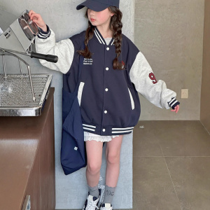 女童棒球服春秋款新款洋气童装儿童外套秋装小女孩秋季上衣潮