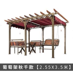 森美人凉亭户外庭院实木铝合金 葡萄架庭院防腐木 别墅简易亭子凉亭帐篷