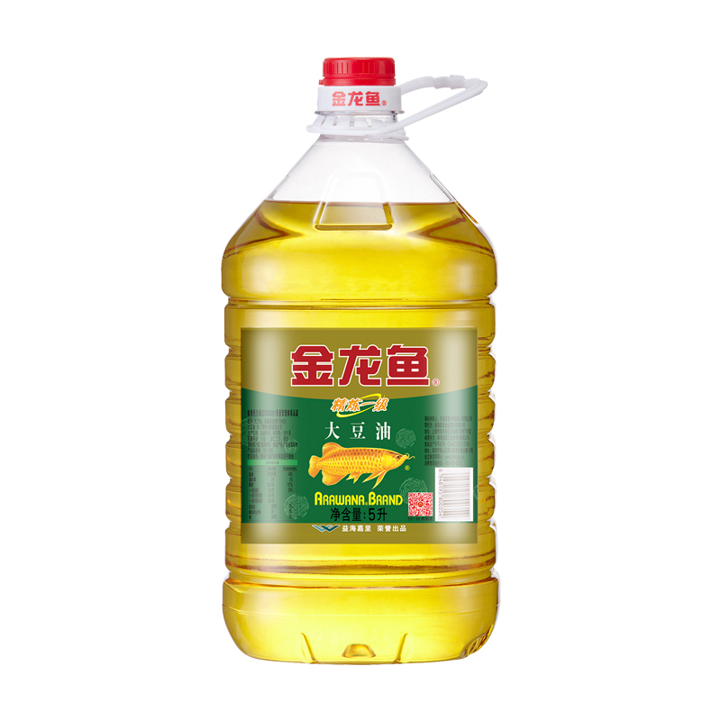 金龙鱼 食用油 浸出精炼一级大豆油 5l