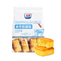 光明水牛奶蛋糕 410g/袋无蔗糖面包蛋糕早餐吐司零食儿童宝宝代餐