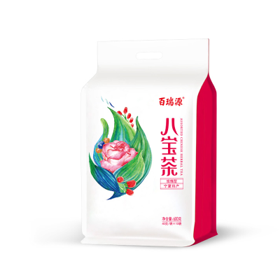 百瑞源宁夏特产三炮台花茶八宝茶中宁苟杞玫瑰红枣茶叶桂圆盖碗茶
