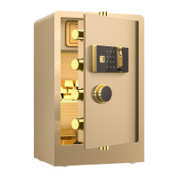 臻远ZY-NW-BXGS-48全钢实心保险柜办公防盗保险箱 高80cm金色指纹款