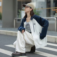[2.5折价117元]唐狮秋季新款卫衣外套女流行超好看连帽插肩袖小众设计感