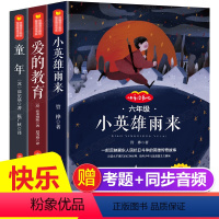 [正版]六年级上册快乐读书吧全套3册 童年书+小英雄雨来+爱的教育原著六年级课外书高尔基六年级课外阅读书籍经典书目