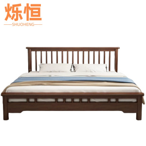 烁恒实木床