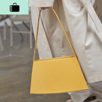 2020春夏潮牌新款个性设计手提腋下包包女简约几何梯形立体单肩包NEW LAKE女士单肩包