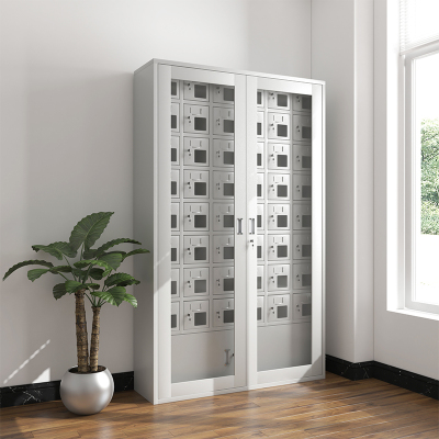 臻远手机柜存放柜可定制保管收纳柜 四十八门手机存放柜