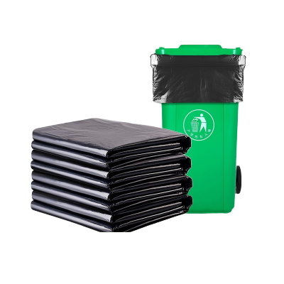 超大塑料袋商用大号垃圾袋手提式黑色 60*90cm 4.5丝加厚款 50个