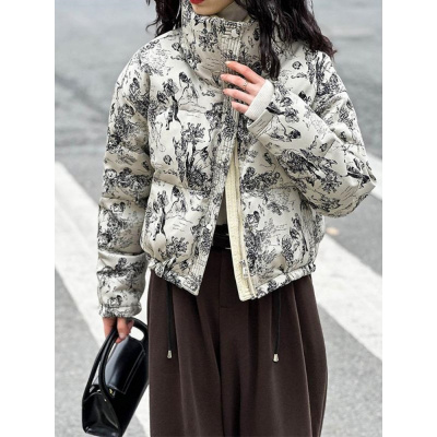 年新款棉服女冬季短款加厚国风棉衣潮流外套宽松休闲时尚棉衣