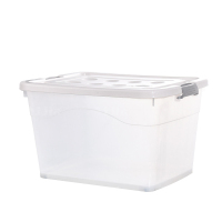 翌嘉 YJ4060305透明收纳箱衣服整理箱带轮物品收纳箱