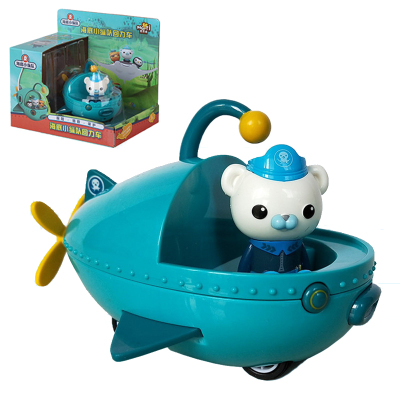 麦思迪海底小纵队正版IP授权舰艇公仔男孩玩具车女孩小汽车儿童惯性回力车（巴克队长R504）