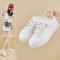 20266夏季小白鞋新款韩版ins女学生厚底增高网面透气休闲鞋
