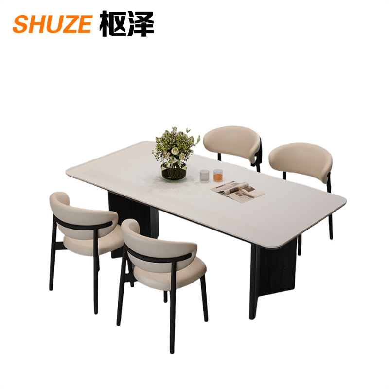 枢泽 餐桌椅组合 一桌四椅 套