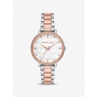 女士玫瑰金拼接镶钻时尚欧美潮款女士腕表