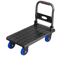 新运 手推车家用便携板车折叠平板拖车取快递手拉车轻便 个