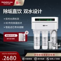 汉斯顿/Hunson家用厨下直饮RO反渗透净水器净水机1503 双膜双水直饮 滤芯更换提醒