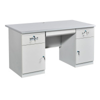 慧采云 办公家具钢制桌办公桌铁皮桌子电脑桌职员桌财务桌写字台员工桌1.4m