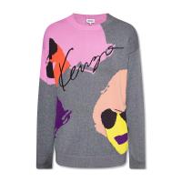 高田贤三(Kenzo)男款羊毛混纺针织套衫刺绣徽标时尚休闲百搭运动