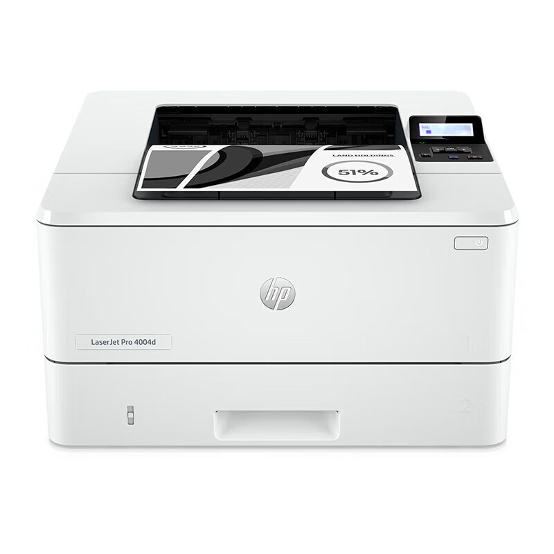 惠普(HP) M4004d A4黑白激光单功能打印机 液晶显示屏 usb连接套餐一