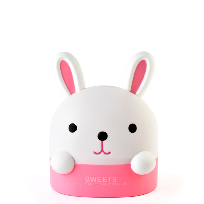 创意简约卷纸筒家用客厅桌面茶几餐巾纸收纳盒宿舍可爱卡通纸巾盒-粉色兔子卷纸盒-