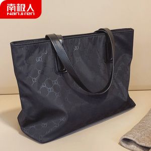 新款简约大容量牛津布单肩包托特包女包懒人便携手提包购物袋
