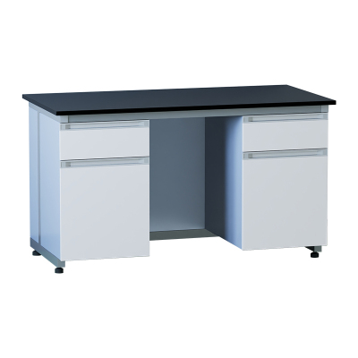 臻远 ZY5052111 实验室 工作台化验室操作台化验桌 钢木暖白1.5米边台