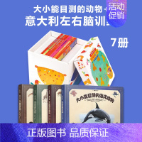 大小能目测的动物+意大利左右脑训练 7册 [正版]意大利左脑右脑开发训练工具书中英双语升级版启蒙图书绘本全脑幼儿儿童艺术