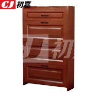 初嘉(CJ)木质翻斗鞋柜入户门口窄边鞋柜双层单抽屉 600*240*1200