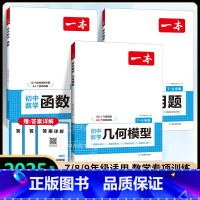 [3册]数学函数+应用题+几何 初中通用 [正版]2025版初中语文阅读训练五合一七年级八年级语文阅读理解专项训练书