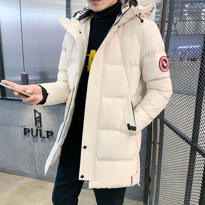 NEWLAKE棉衣男冬季中长款羽绒棉服潮牌男士外套加厚连帽长款棉袄子男外穿棉衣