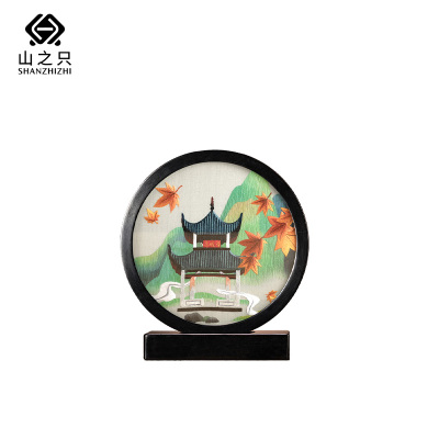 山之只 屏风摆件 22*25cm 个