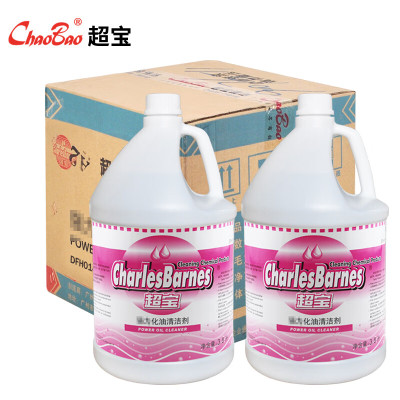 超宝(CHAOBAO)DFH014 强力化油清洁剂 3.78L厨房炉灶地面除油重油污清洁剂 4桶/箱